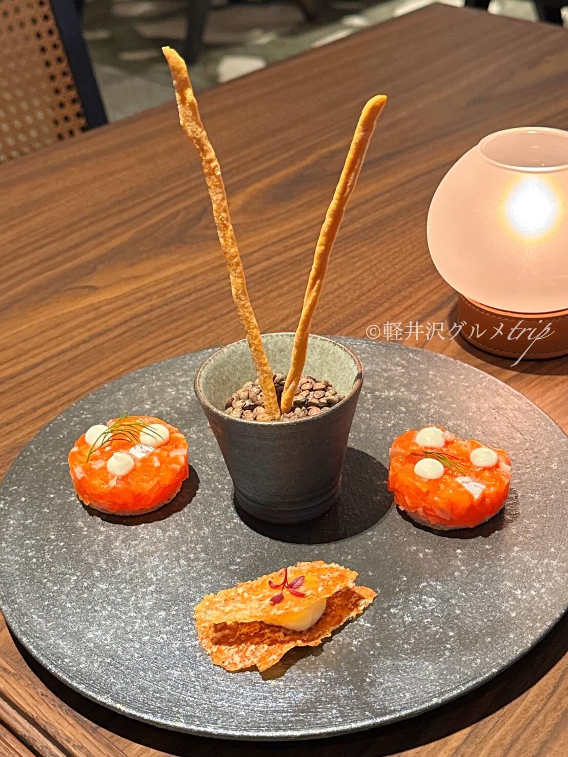 実食《TRATTORIA CREATTA 軽井沢》ディナーコースのメニュー紹介！石窯ローストや信州サーモンにパスタ