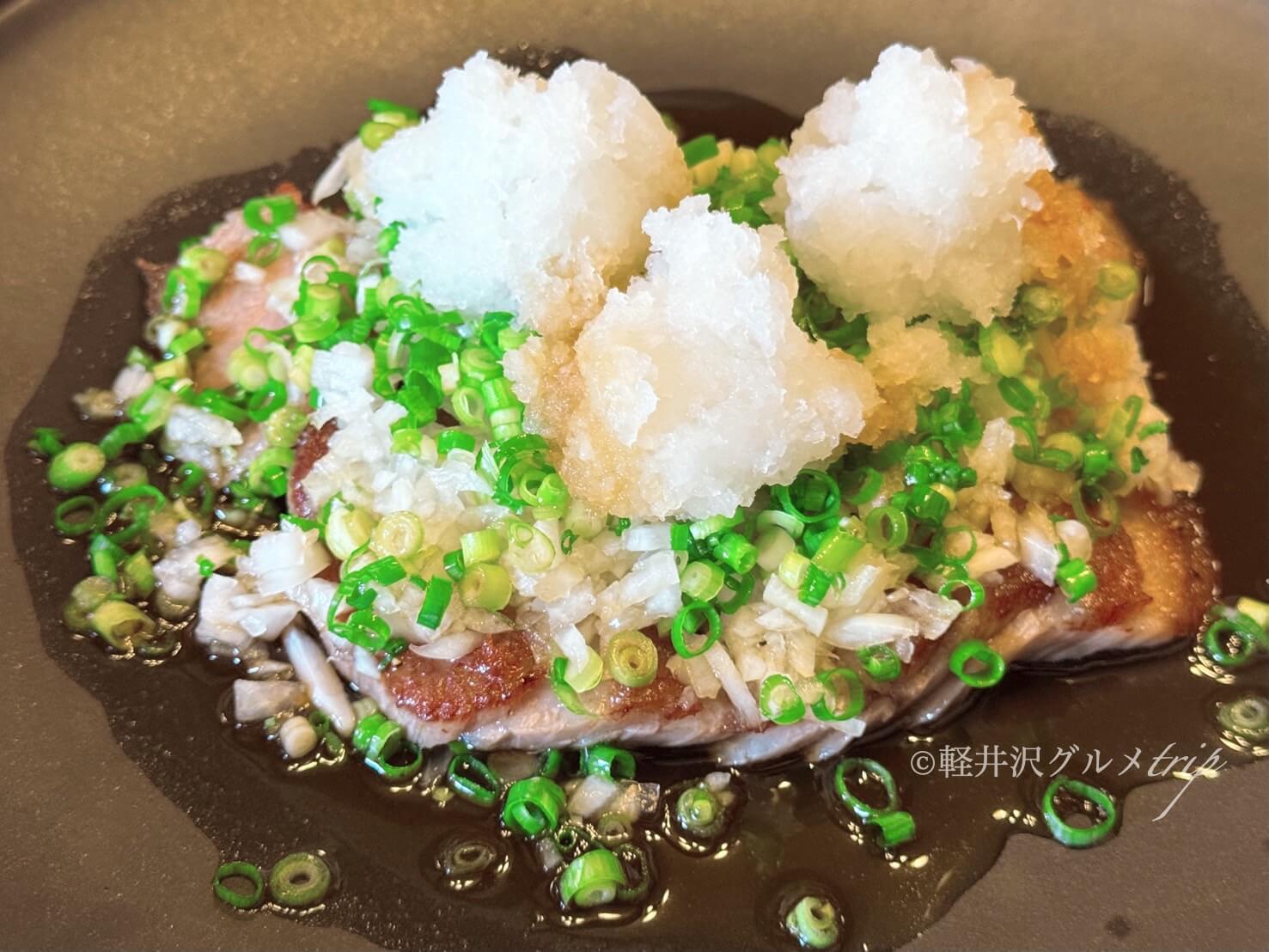 実食《盛盛亭》軽井沢でプレミアム信州牛ハンバーグ！サービスステーキ和風ひうちやホタテバターも！